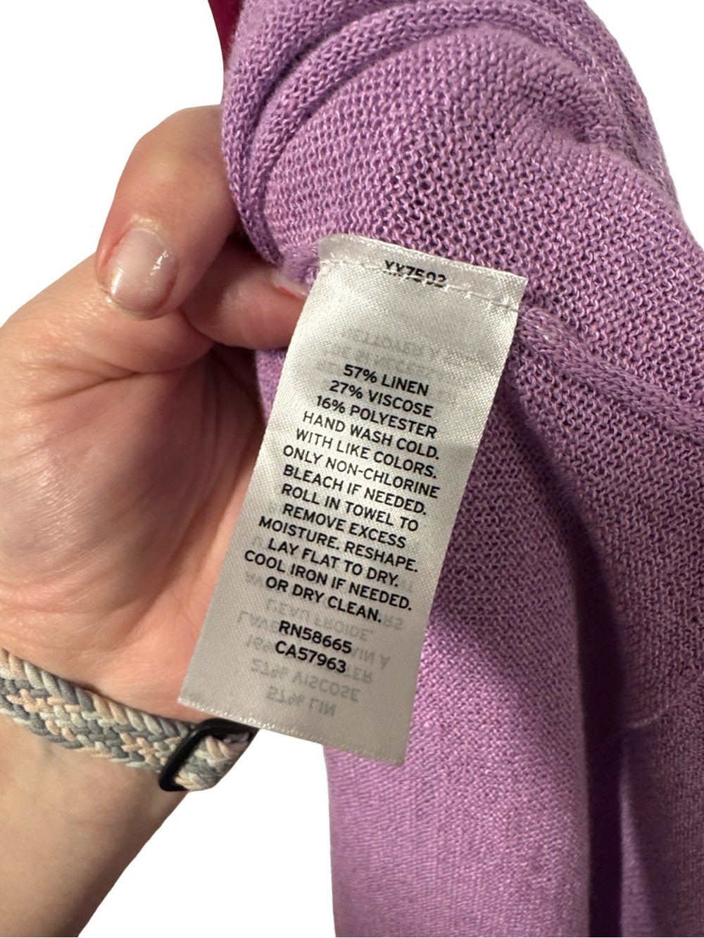 Halogen Open-Front Lightweight Cardigan - Lavender - Picture 5 of 5